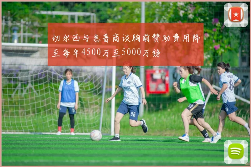 切尔西与惠普商谈胸前赞助费用降至每年4500万至5000万镑